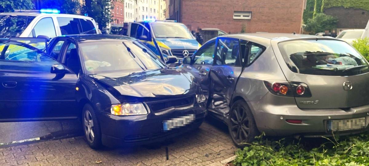 Gelsenkirchen: Flucht vor der Polizei endet mit Unfall