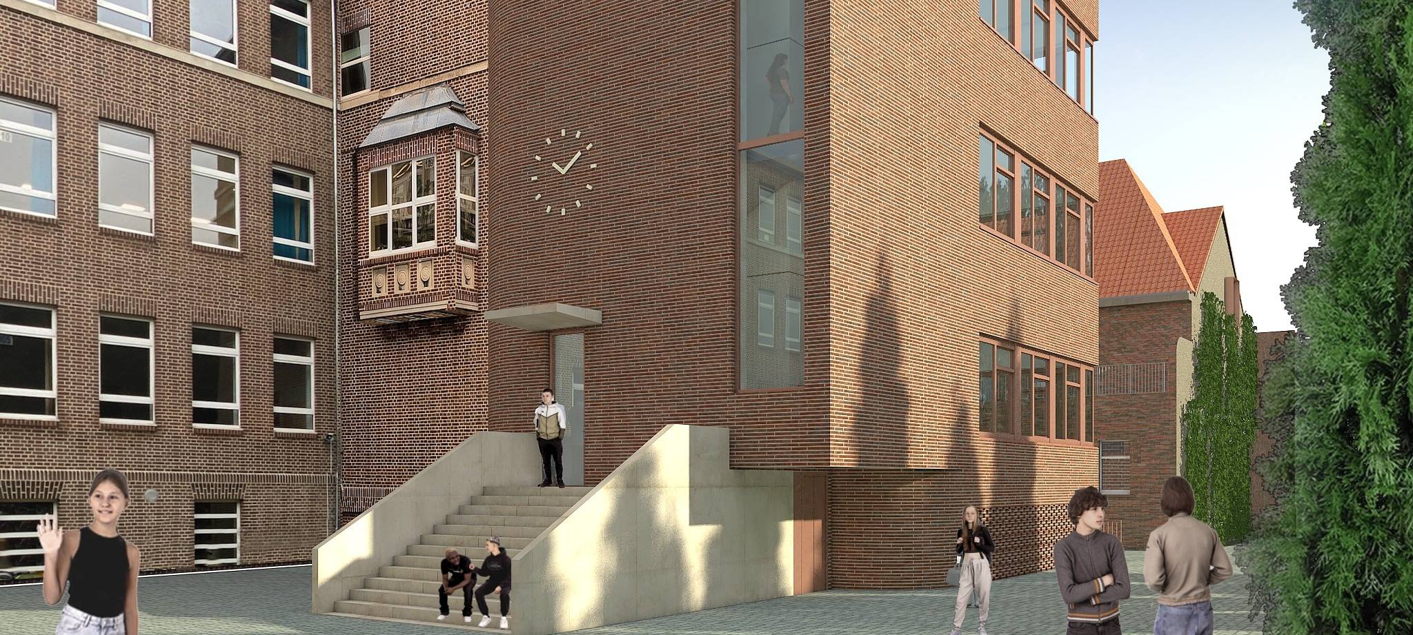 Gladbeck: Spatenstich für Erweiterungsbau an Gymnasium