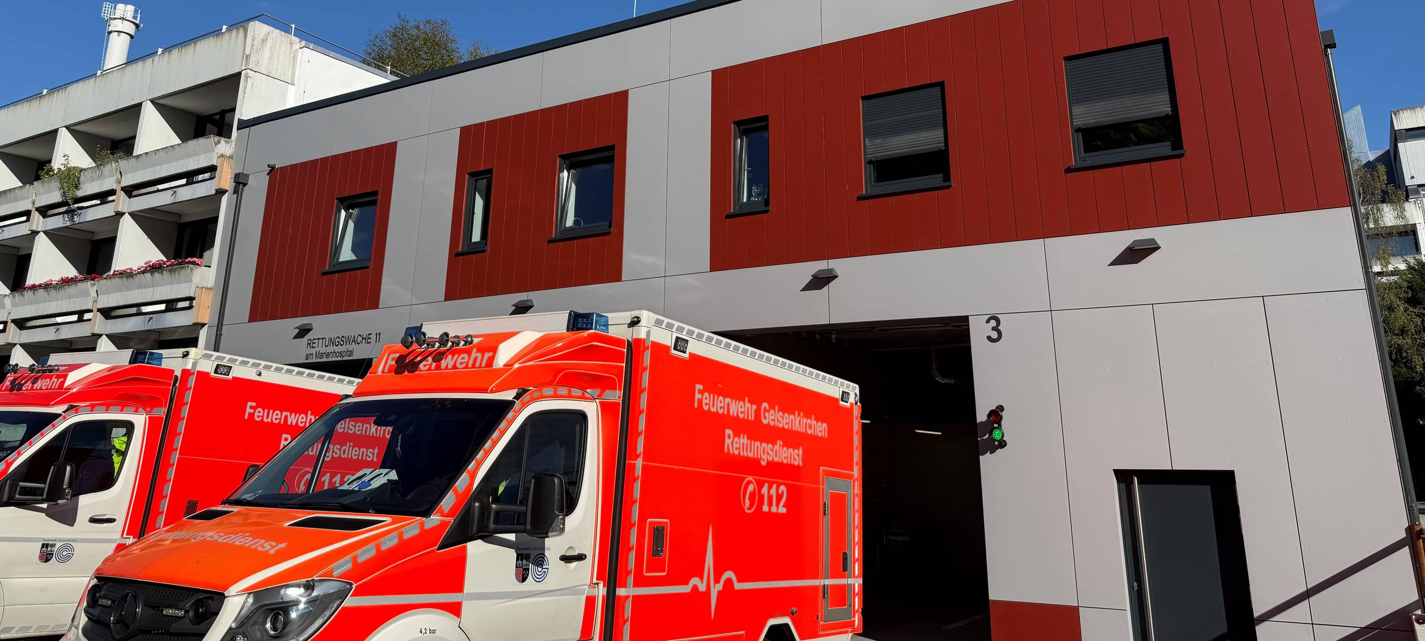 Neue Rettungswache am Marienhospital in Gelsenkirchen