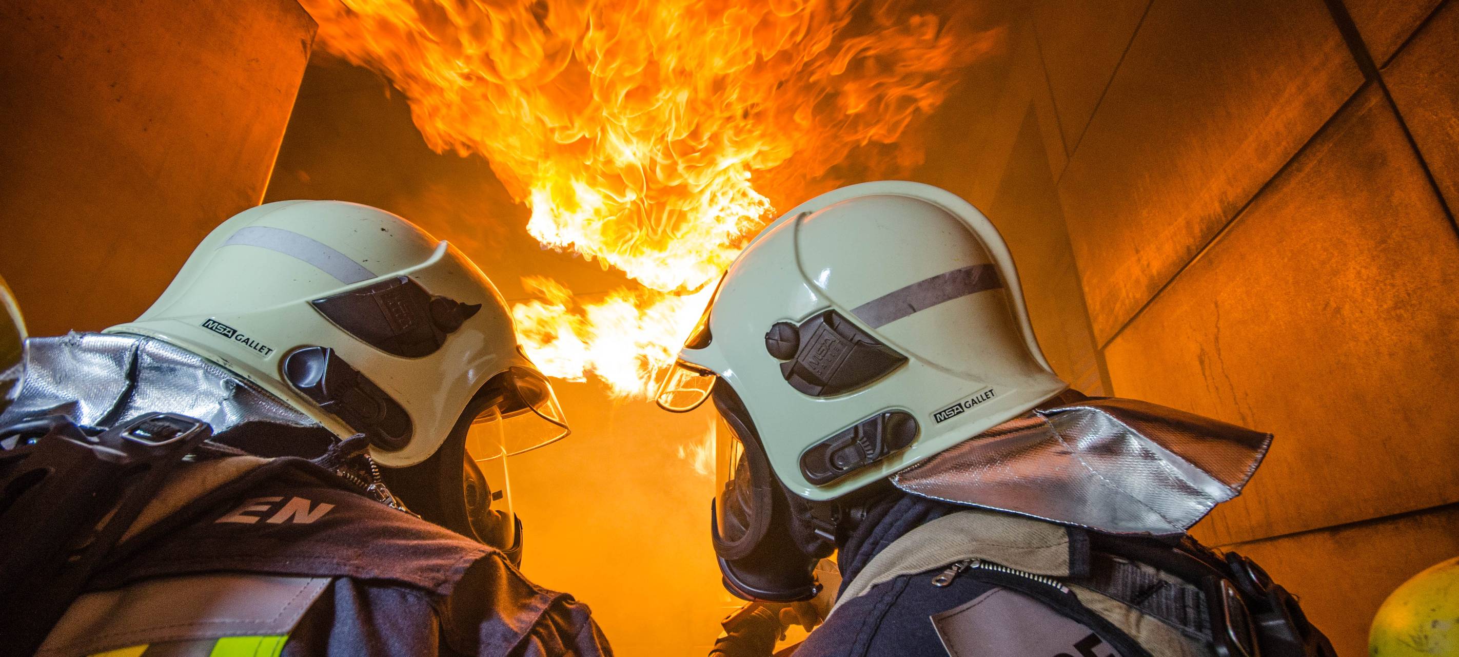 Symbold von Feuerwehrmännern im Einsatz
