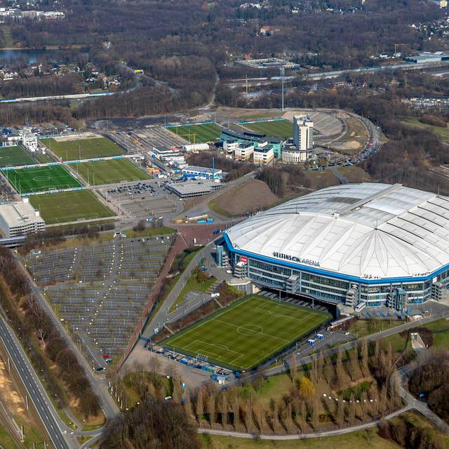 Luftbild der Veltins-Arena