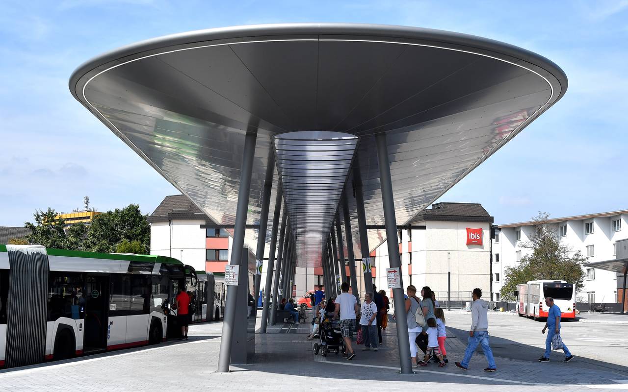 Symbolbild des Busbahnhofes am Gelsenkirchener Hauptbahnhof
