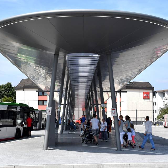 Symbolbild des Busbahnhofes am Gelsenkirchener Hauptbahnhof