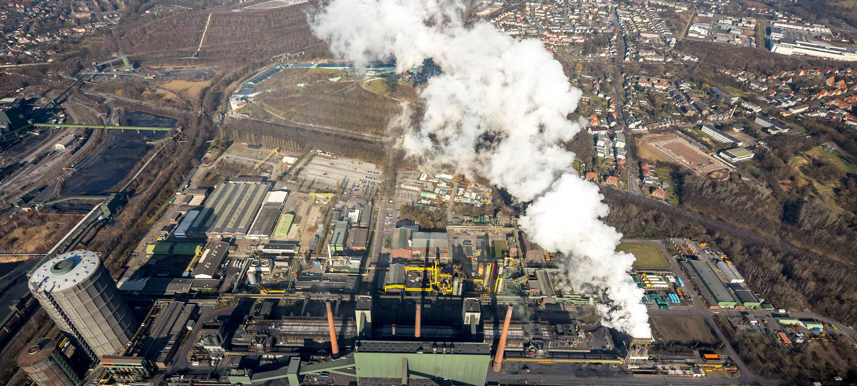 Luftbild der Kokerei Prosper in Bottrop