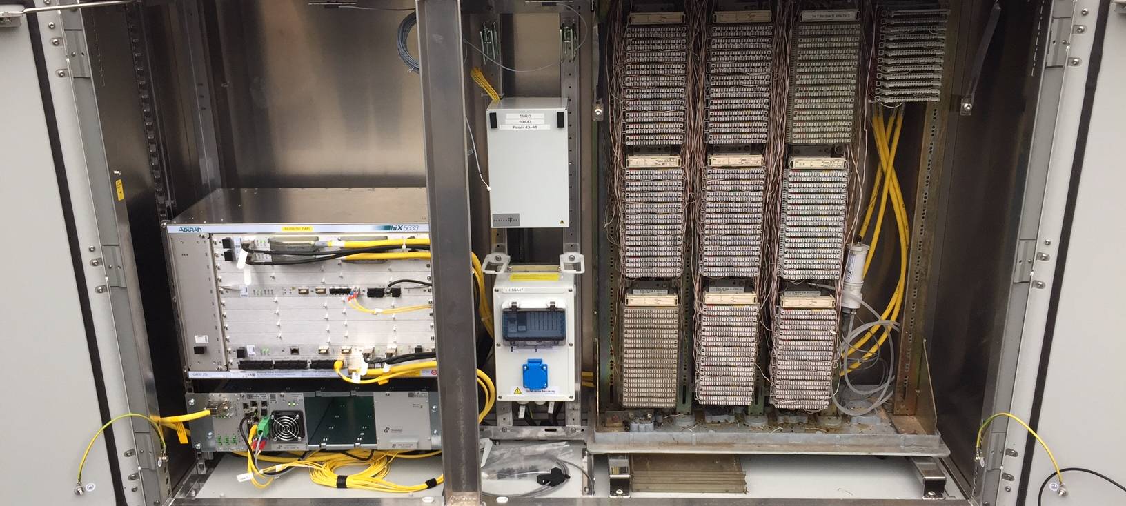 Telekom-Kasten mit Vectoring-Technik