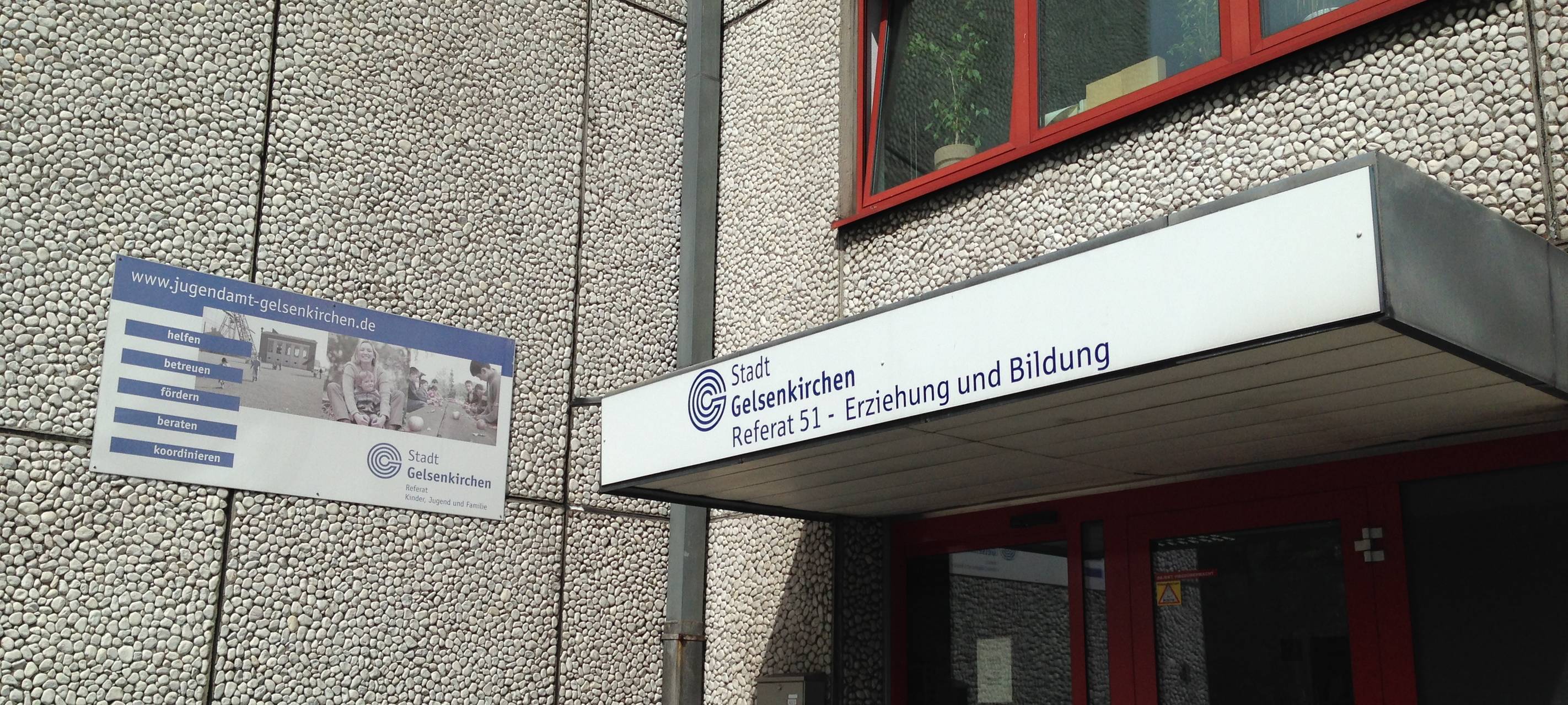 Eingang Jugendamt Stadt Gelsenkirchen