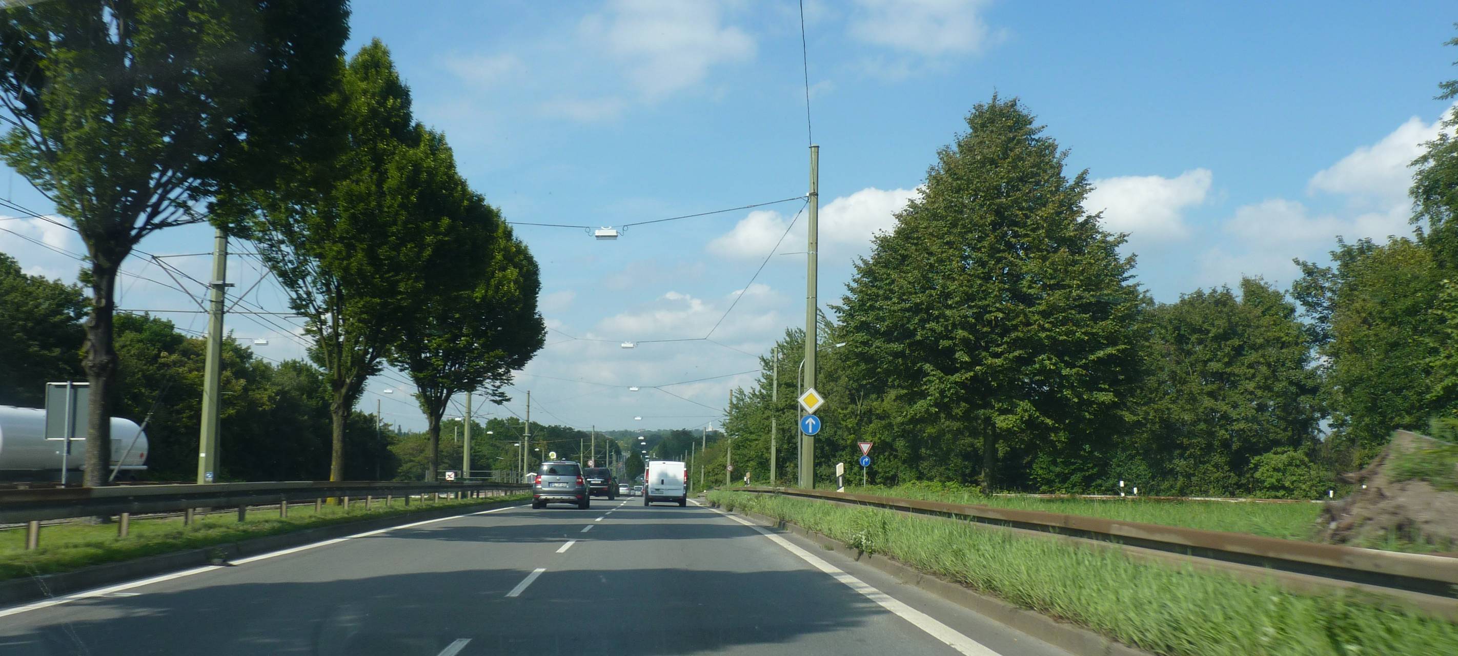 Kurt-Schumacher-Straße in Gelsenkirchen teilweise einspurig