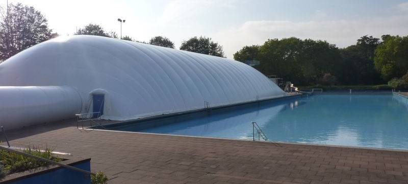 Freibad Gladbeck schließt - Traglufthalle kommt weg