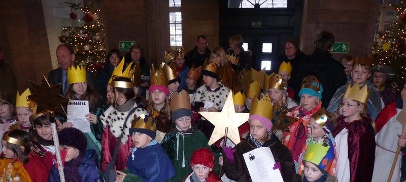 Sternsinger im Bottroper Rathaus
