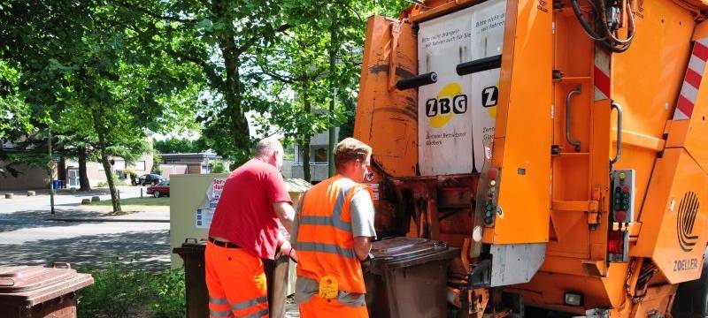 Frühschicht bei der Müllabfuhr in Gladbeck