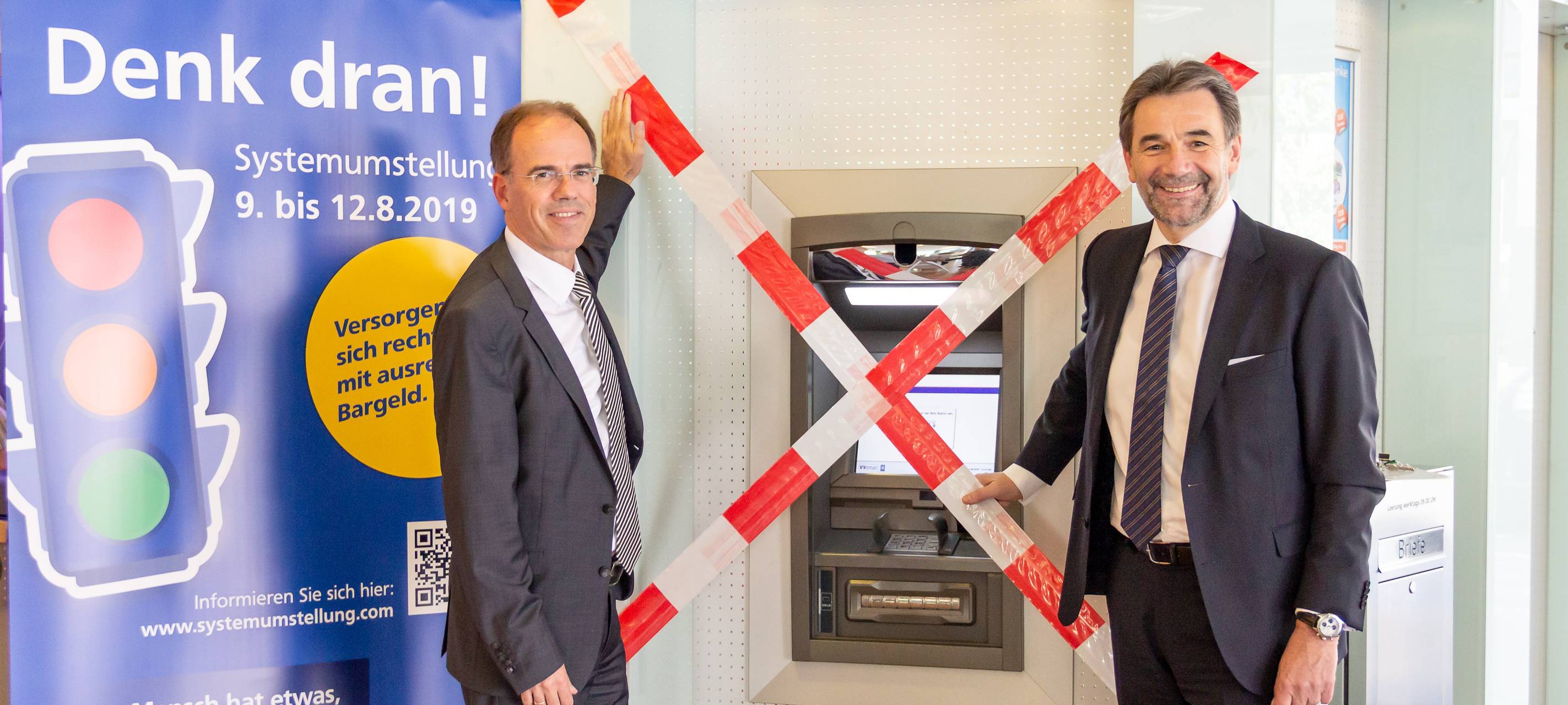 Ein Geldautomat der Volksbank Ruhr Mitte