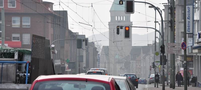 Horster Straße: Blick von Buer in Richtung Vinckestraße