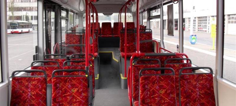 Fahrgastraum eines Busses der Vestischen
