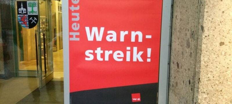 Warnstreik: Diese Bereiche sind morgen bei uns betroffen