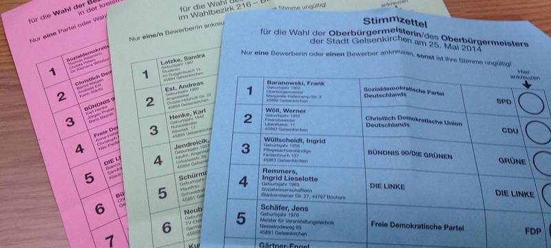 Gelsenkirchen und Bottrop suchen Wahlhelfer