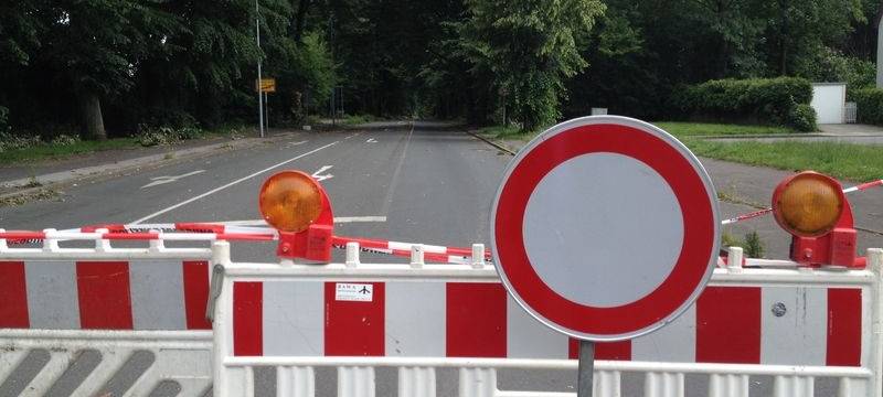 Gladbeck: Konrad-Adenauer-Allee gesperrt