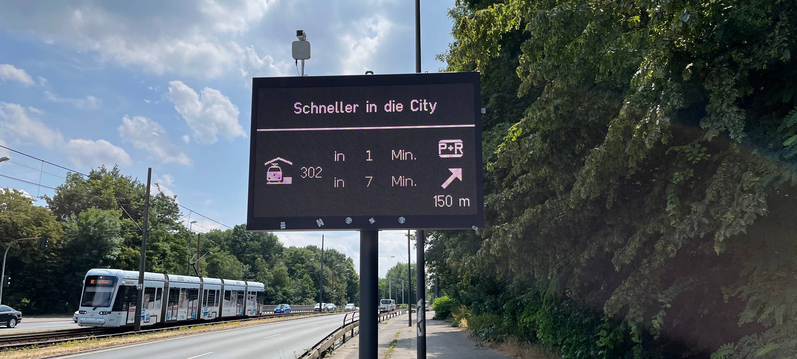 Gelsenkirchen: Verkehrstafeln zeigen jetzt aktuelle Infos an
