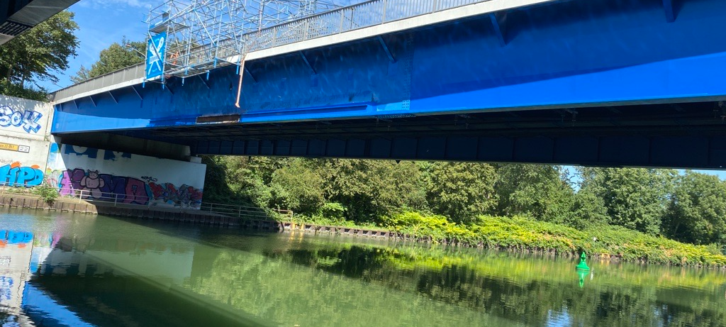 Kanalbrücke in Gelsenkirchen: Wieder Schiffskollision