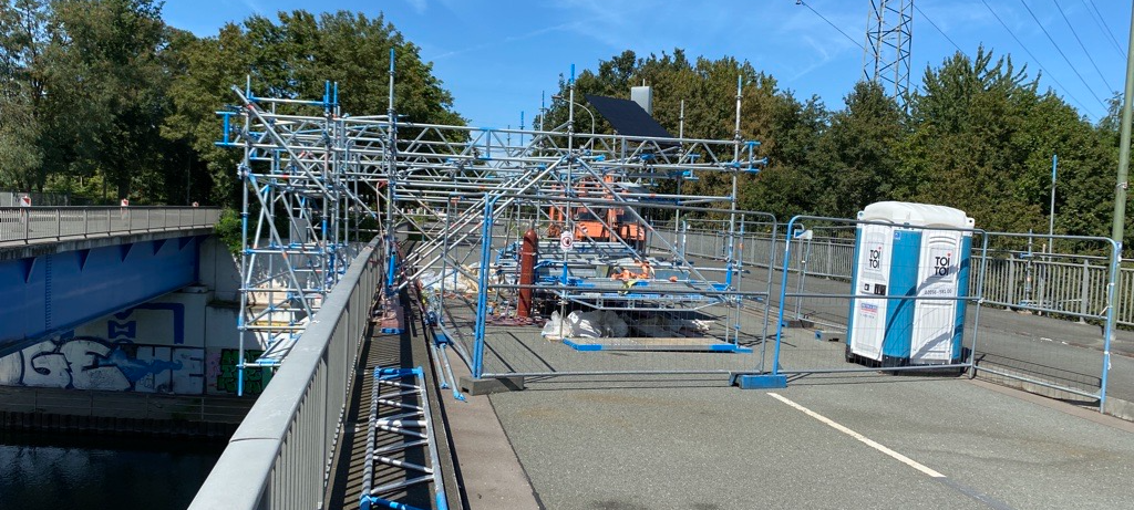 Kanalbrücke in Gelsenkirchen: Wieder Schiffskollision