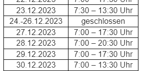 Betriebsferien bei den Stadtverwaltungen: Das ist geöffnet