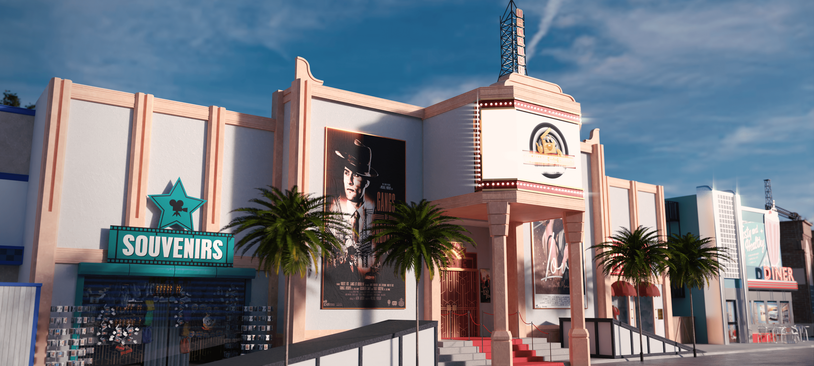 Kulisse im Movie Park