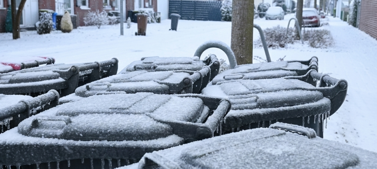 Winterwetter: Probleme bei der Müllabfuhr möglich