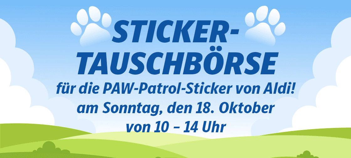 PAW-Patrol-Sticker tauschen: Große Tauschbörse im FUNKE Medien Office in Essen