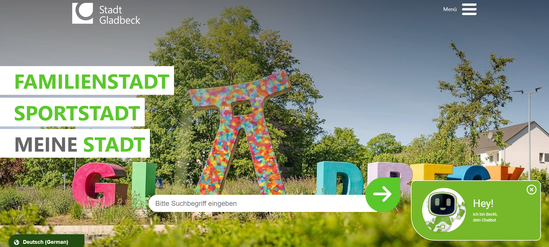 Neue Homepage der Stadt Gladbeck