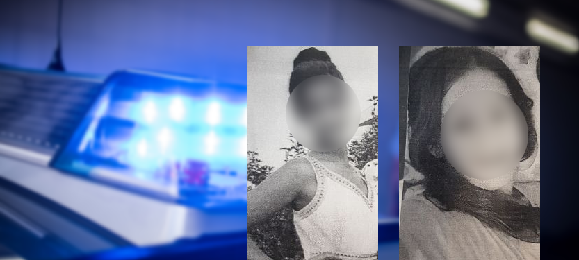 Eine Fotomontage der beiden Vermissten