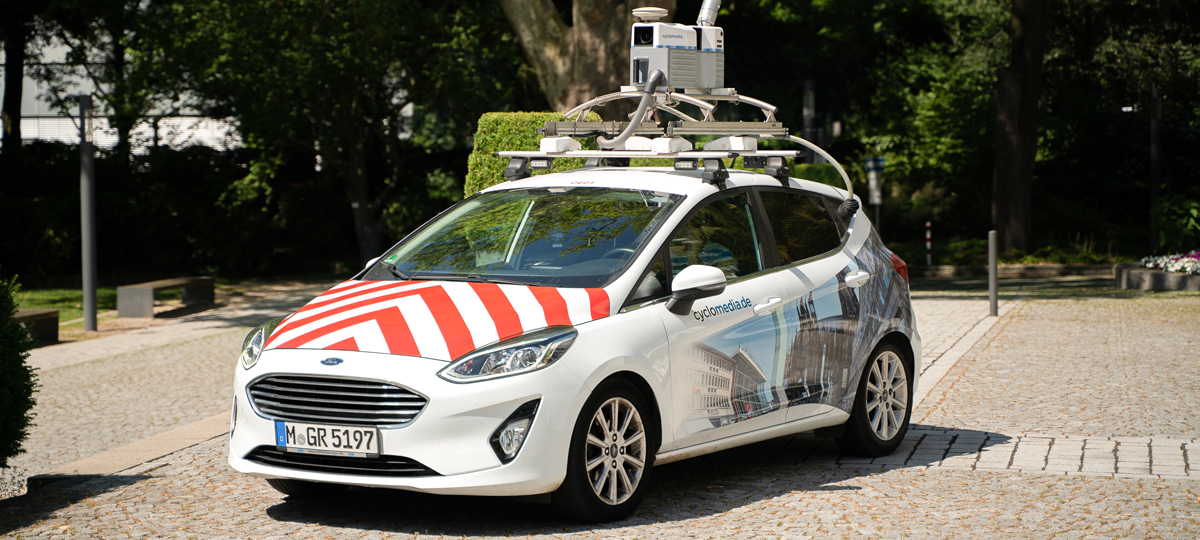 Dieser Pkw fährt ab Ende Juli durch Bottrop, um die Straßenzüge zu fotografieren.