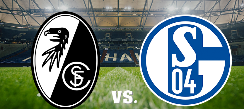 Die beiden Vereinslogos von Schalke und Freiburg.